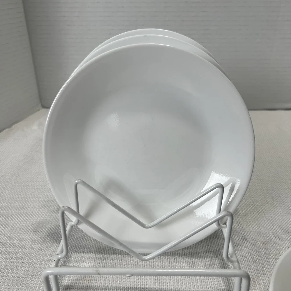 4 Corelle Winter Frost White 6 3/4